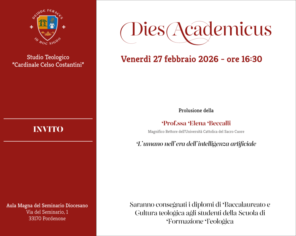 Venerdì 27 febbraio il “Dies Academicus”